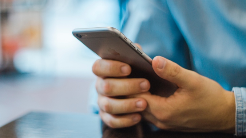 A person uses a smartphone. (Pexels/Adrianna Calvo)