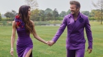 The garments worn were from the couple's wedding in 1999. (Victoria Beckham / Instagram via CNN Newsource)